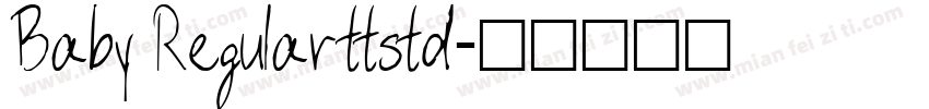 Baby Regular ttstd字体转换